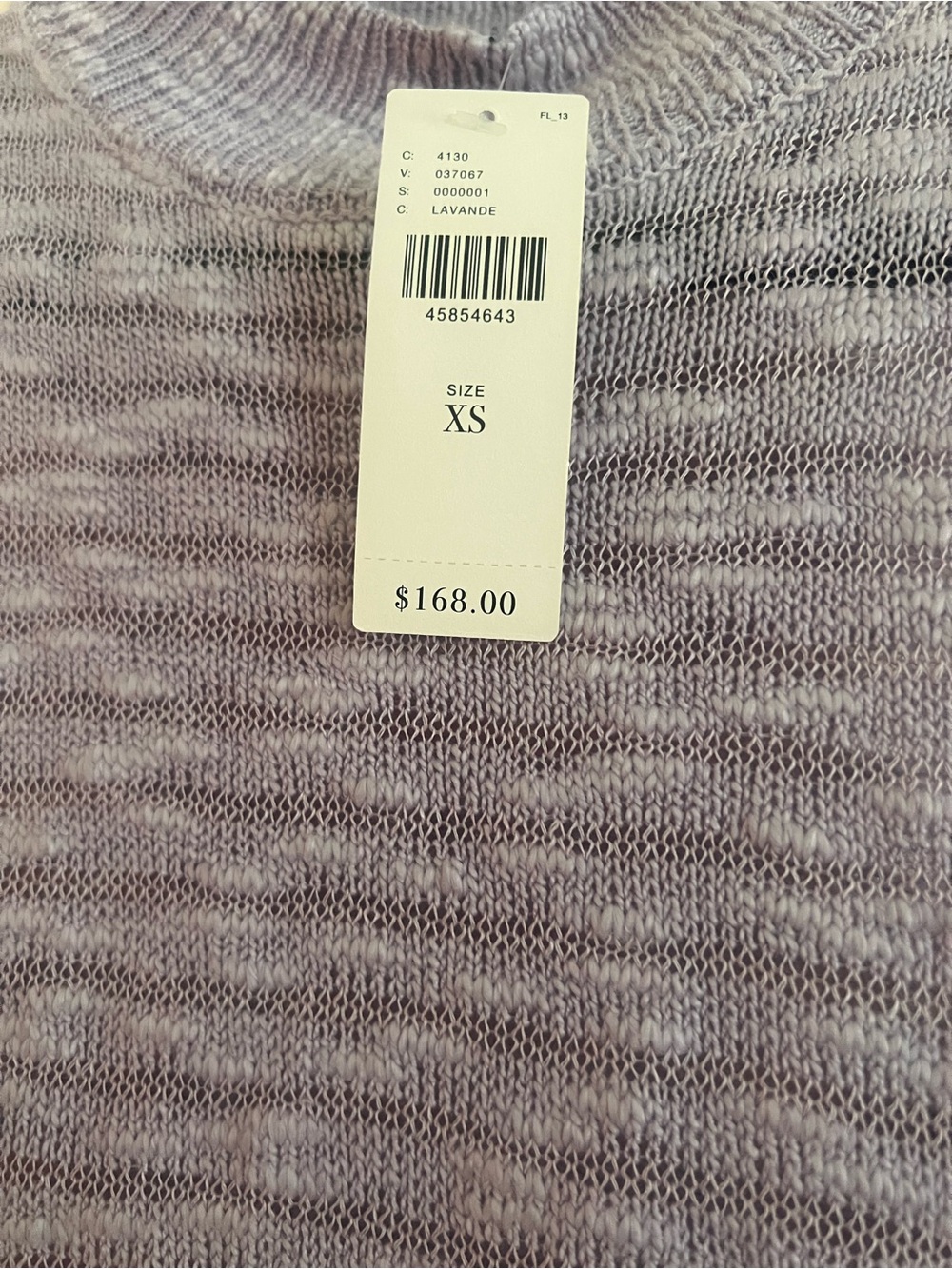 Anthropologie Callahan tuckernuck knit Lavender Fringe Dress nwt $168 fitted cos - Picture 4 of 7